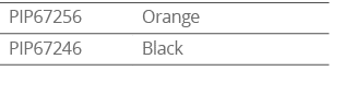 PIP67256,Orange,PIP67246,Black