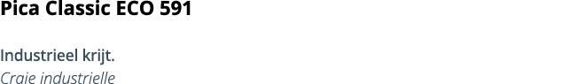 Pica Classic ECO 591 Industrieel krijt  Craie industrielle